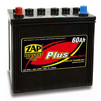 Аккумулятор ZAP PLUS (60 Ah) 390 A, 12 V Прямая, L+ D26 ZAP-560 49