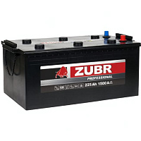 Аккумулятор Zubr Professional 225 Ah, 1500 A, 12 V, Прямая полярность, L+, D6