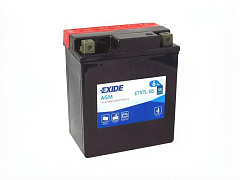 Аккумулятор EXIDE AGM moto 6Ah 100A евр ETX7L-BS (115x70x130)
