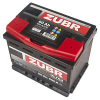 Аккумулятор Zubr Ultra 60 Ah, 600 A, 12 V, Обратная полярность, R+, L2, ZU600S