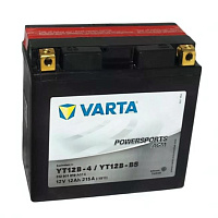 Аккумулятор для мотоцикла Varta Powersports, 12V, 12Ah, 215 A, Прямая полярность, L+, YT12B-BS