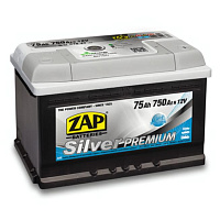 Аккумулятор ZAP PREMIUM (75 Ah) 750 A, 12 V Обратная, R+ LB3 ZAP 575 45