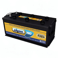 Аккумулятор AKOM 6CT (190 Ah) 1200 A, 12 V Прямая, L+ D5 6CT-190L