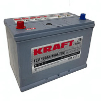 Аккумулятор KRAFT (100 Ah) 850 A, 12 V Прямая, L+ S N70 100 11B09