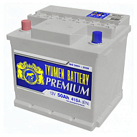 Аккумулятор Тюмень Премиум (50 Ah) 410 A, 12 V Прямая, L+ D26
