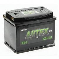 Аккумулятор AKTEX ECO (60 Ah) 520 A, 12 V Обратная, R+ L2