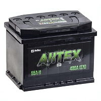 Аккумулятор AKTEX ECO (55 Ah) 480 A, 12 V Обратная, R+ L2