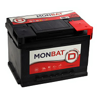 Аккумулятор MONBAT (62 Ah) 560 А, 12 V Обратная, R+ LB2