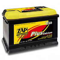 Аккумулятор ZAP PLUS (70 Ah) 610 А, 12 V Обратная, R+ L3 ZAP-570 58