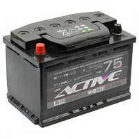 Аккумулятор AKTEX Active Frost (75 Ah) 650 A, 12 V Прямая, L+ L3
