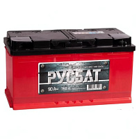 Аккумулятор Русбат 6СТ (90 Ah) 760 A, 12 V Обратная, R+ L5