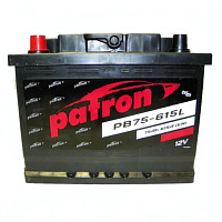 Аккумулятор Patron PB (75 Ah) 615 A, 12 V Прямая, L+ L3