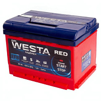 Аккумулятор WESTA RED (60 Ah) 620 A, 12 V Обратная, R+ L2