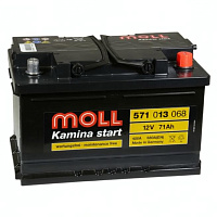 Аккумулятор MOLL (71 Ah) 680 A, 12 V Обратная, R+ LB2