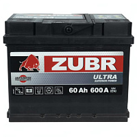 Аккумулятор Zubr Ultra 60 Ah, 600 A, 12 V, Обратная полярность, L2