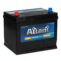 Аккумулятор ATLANT (70 Ah) 550 A, 12 V Прямая, L+ D26 AT701JE
