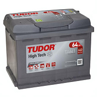 Аккумулятор TUDOR High Tech (64 Ah) 640 A, 12 V Прямая, L+ L2