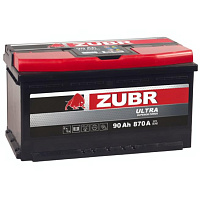 Аккумулятор Zubr Ultra 90 Ah, 870 A, 12 V, Прямая полярность, L+, L5