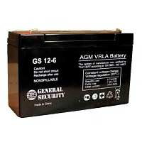Аккумулятор для ИБП GS (12 Ah) , 6 V GS 6-12