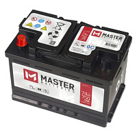 Аккумулятор MASTER BATTERIES (74 Ah) 680 A, 12 V Прямая, L+ LB3 MB741E
