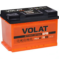 Аккумулятор VOLAT EFB 78 Ah, 750 A, 12 V Обратная, R+ L3