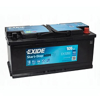 Аккумулятор Exide Hybrid AGM EK1050 / 105Ah / 950А (ЗАМЕНЕН НА EK1060)