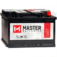Аккумулятор Master Batteries / 75Ah / 750А
