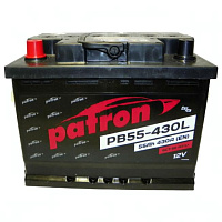 Аккумулятор Patron PB (55 Ah) 430 A, 12 V Прямая, L+ L2