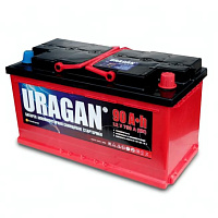 Аккумулятор URAGAN (90 Ah) 750 A, 12 V Обратная, R+ L5