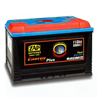 Аккумулятор ZAP ENERGY (110 Ah) 680 A, 12 V Обратная, R+ D2 ZAP-961 07