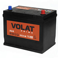 Аккумулятор VOLAT Prime Asia (70 Ah) 600 A, 12 V Обратная, R+ D26 VP700J