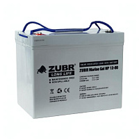Лодочный аккумулятор ZUBR 80Ah, 12V, GEL, 260x168x210 мм, 26 кг.