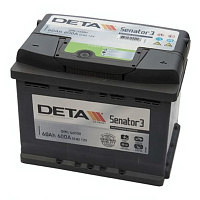 Аккумулятор DETA (60 Ah) 600 A, 12 V Обратная, R+ LB2
