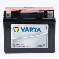 Аккумулятор для мотоцикла Varta Powersports AGM (3 Ah) 40 A, 12 V Обратная, R+ YT4L-BS 503014003-549618