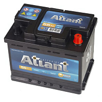 Аккумулятор ATLANT Blue (55 Ah) 480 A, 12 V Обратная, R+ L2 AT550E