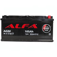 Аккумулятор ALFA AGM / 105Ah / 950А