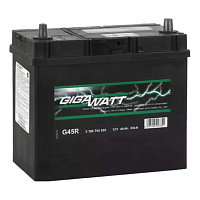 Аккумулятор GIGAWATT (45 Ah) 330 A, 12 V Обратная, R+ B24