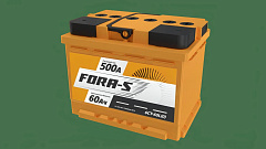 Автомобильный аккумулятор FORA-S 60Ah 500A L+