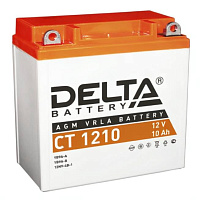 Аккумулятор для мотоцикла DELTA CT, 12V, 10Ah, 100A, Прямая полярность, L+, YB9A-A
