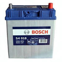 Аккумулятор BOSCH S4 (40 Ah) 330 A, 12 V Обратная, R+ B19