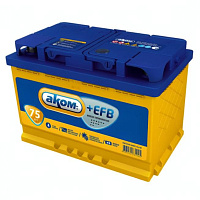 Аккумулятор AKOM +EFB (75 Ah) 750 A, 12 V Обратная, R+ L3 6СТ-75VL