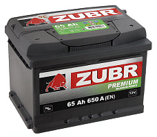 Автомобильный Аккумулятор ZUBR Premium 65Ah R+ 650A