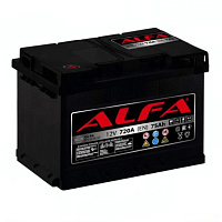 Аккумулятор ALFA (75 Ah) 720 A, 12 V Прямая, L+ L3