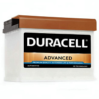 Аккумулятор DURACELL (63 Ah) 600 A, 12 V Обратная, R+ L2 DA63