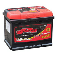 Аккумулятор SZNAJDER Plus (62 Ah) 520 A, 12 V Обратная, R+ LB2