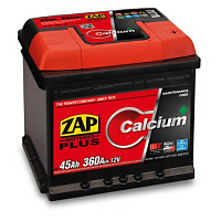 Аккумулятор ZAP PLUS (45 Ah) 360 A, 12 V Обратная, R+ LB1