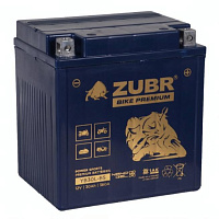 Аккумулятор для мотоцикла ZUBR Bike Premium 30Ah, 360A, 12V, Обратная R+, YB30L-BS