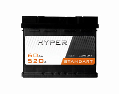 Автомобильный аккумулятор HYPER STANDARD 60Ah 520A
