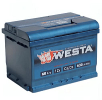 Автомобильный аккумулятор WESTA 60Ah 630A R+ низк.