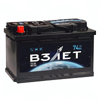 Аккумулятор ВЗЛЕТ (74 Ah) 680 A, 12 V Прямая, L+ LB3 VZ741E